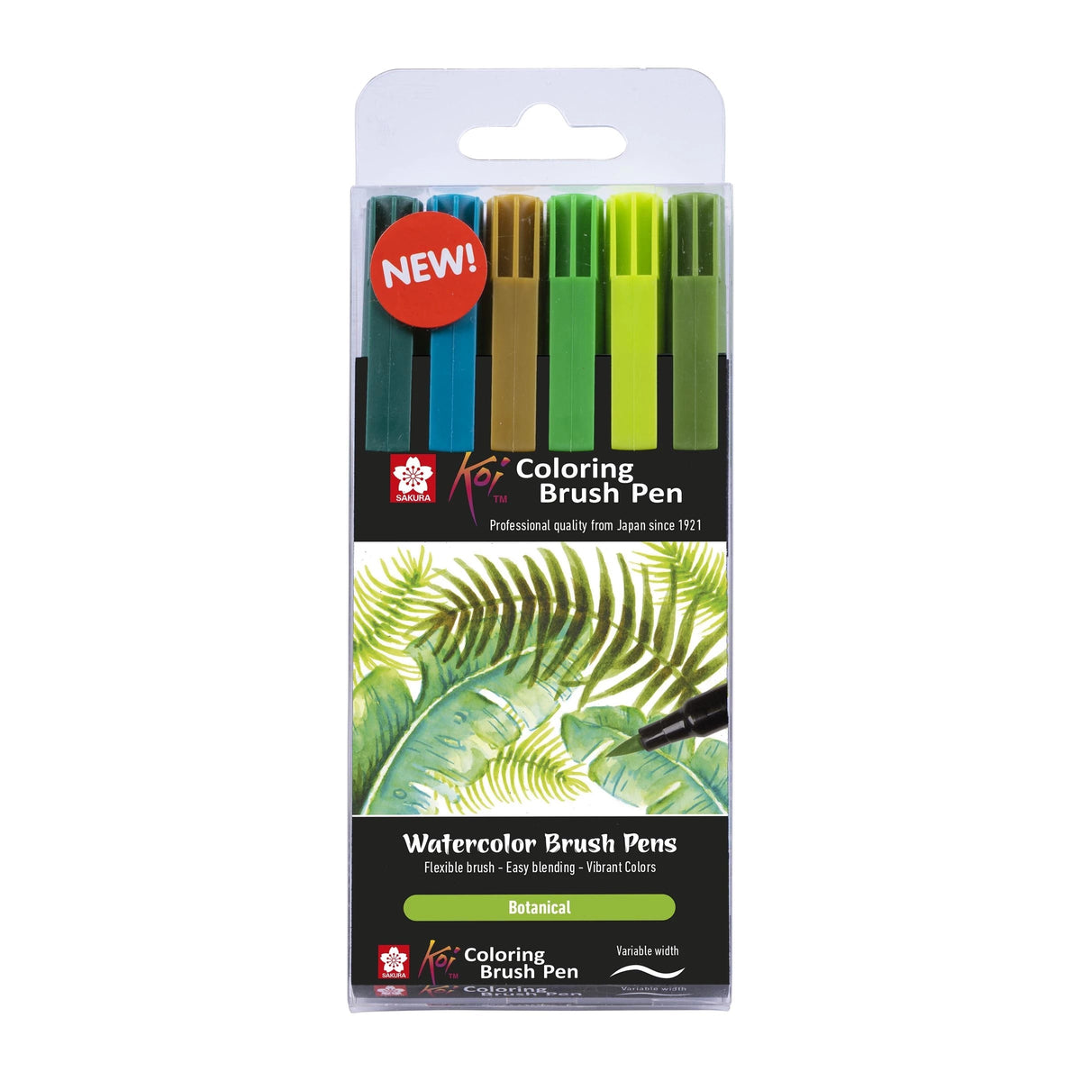 SAKURA Koi Botanical Watercolor Brush Pens / Set of 6