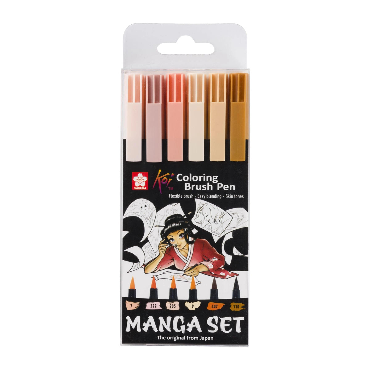 SAKURA Koi Coloring Brush Manga Watercolor Brush Pens