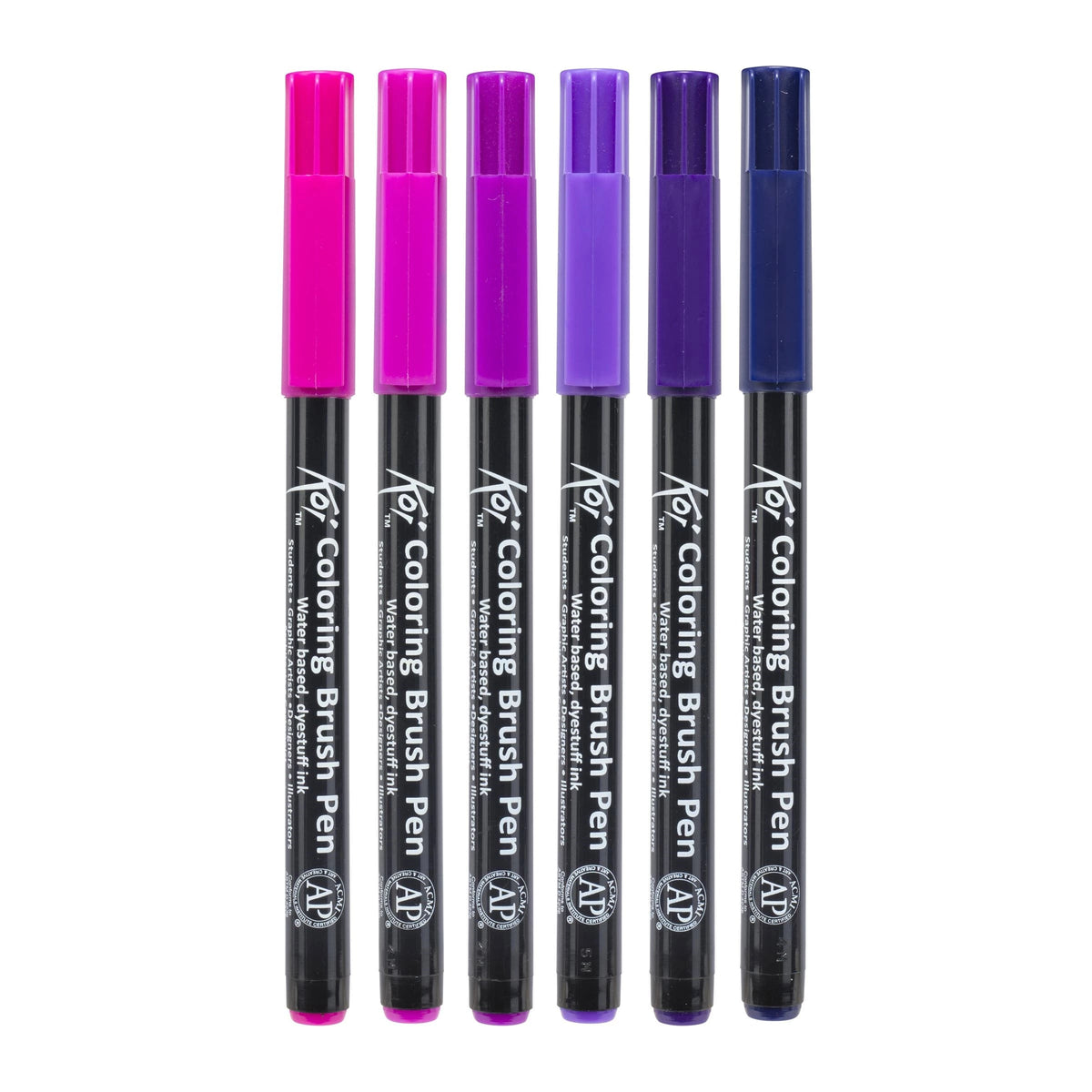 SAKURA Koi Galaxy Watercolor Brush Pens, Set of 6
