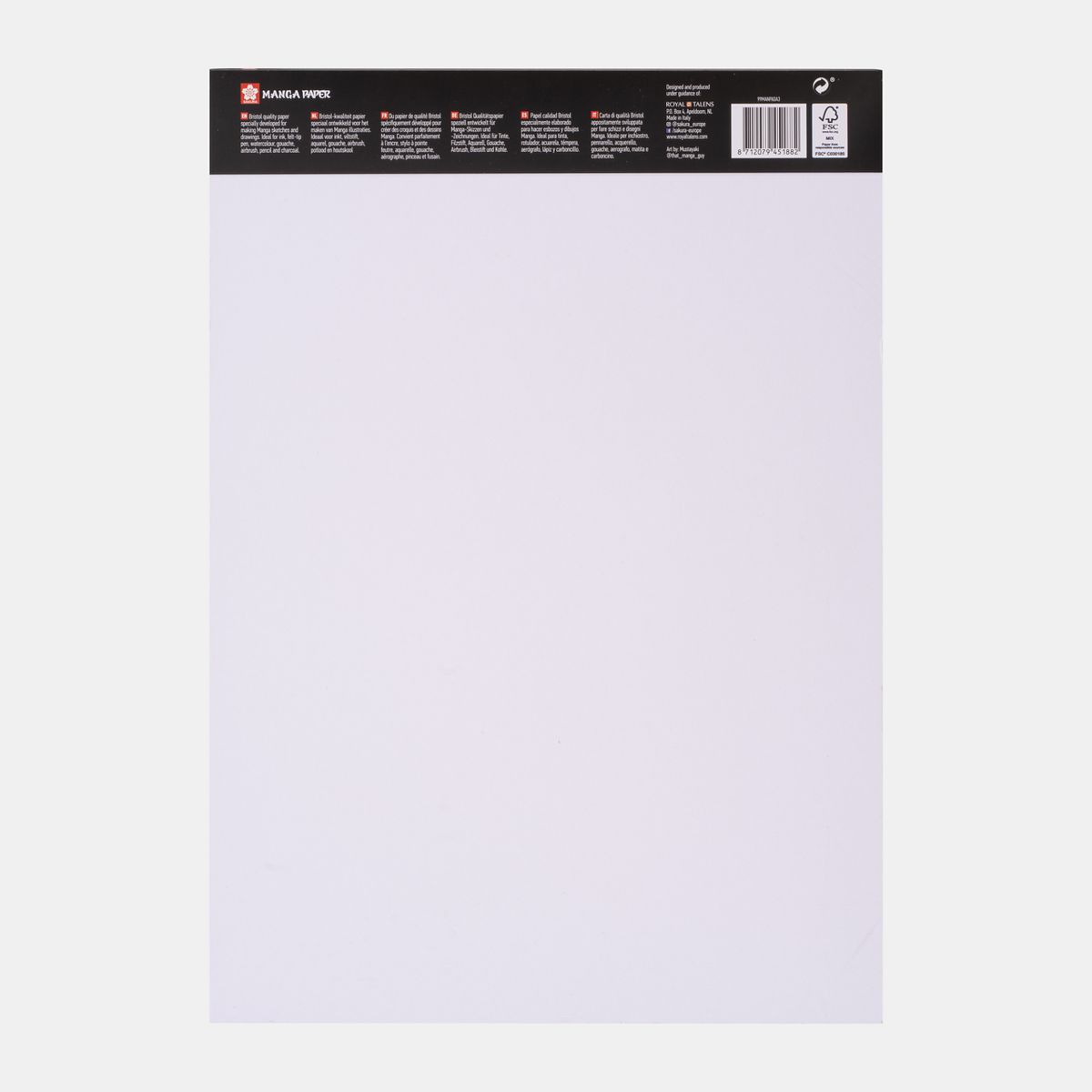 SAKURA Manga Pad, 250 g/m², A5–A3, 20 Sheets