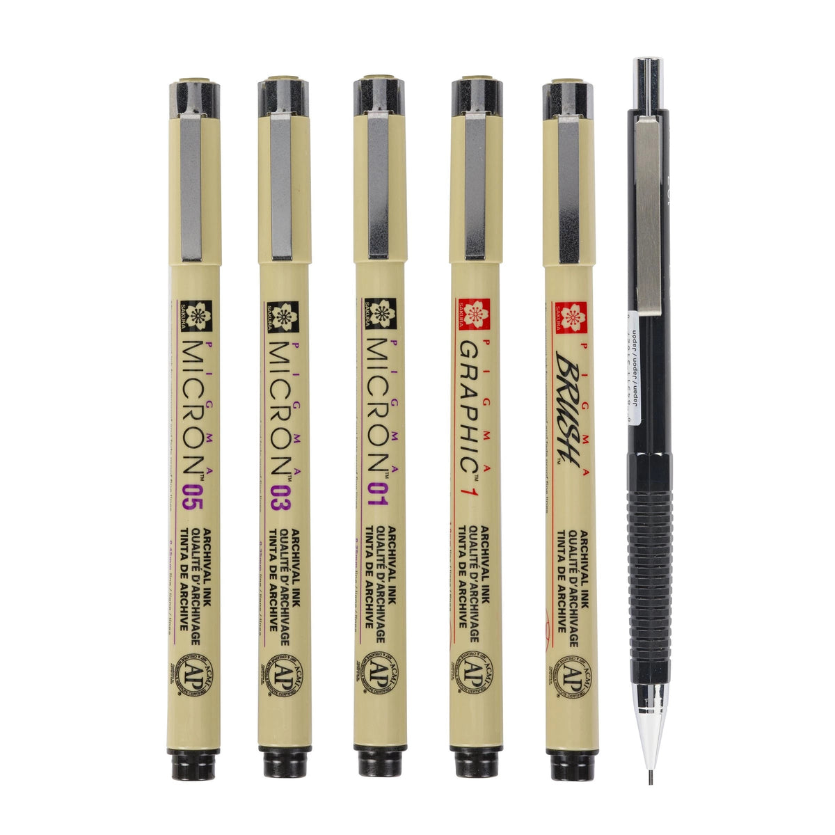 Sakura Pigma Micron Manga Fineliner Set - 6 pcs