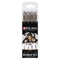 Sakura Pigma Micron Manga Sepia Technical Pen Set of 4