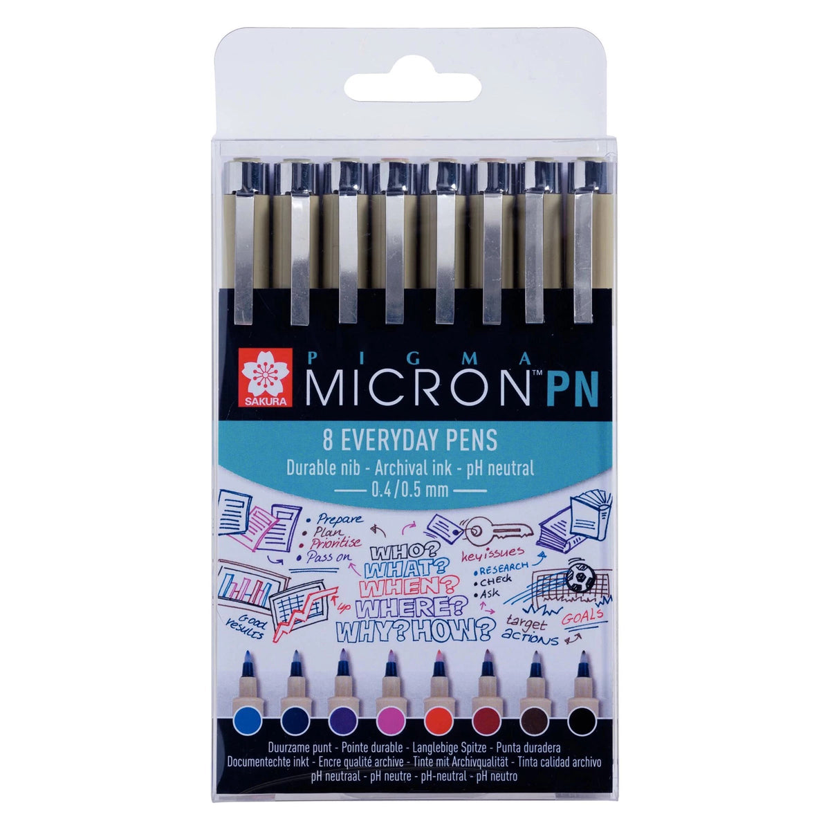 Sakura Pigma Micron PN Set of 8 Technical Pens