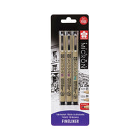 Sakura Pigma Micron Technical Pen Set of 3, Black