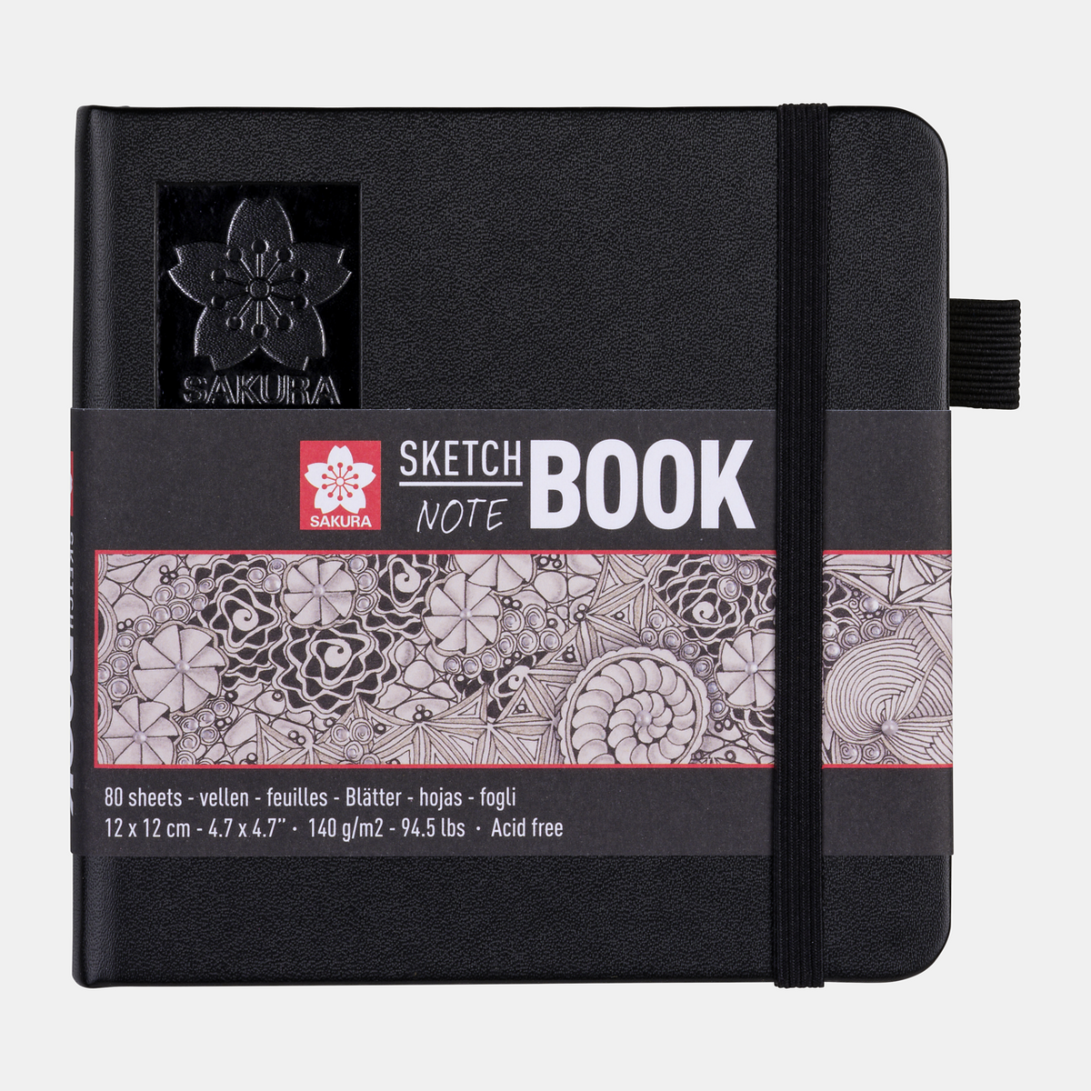 SAKURA Sketchbook 140 g/m² – 80 Sheets, 9–21 cm