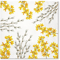 Салфетка за декупаж Catkins and Forsythia - 1 брой — изображение 1