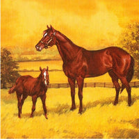 Салфетки за декупаж Mare with a Colt Painting - 1 брой — изображение 1
