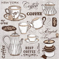 Салфетки за декупаж Tea or Coffee - 1 брой — изображение 1
