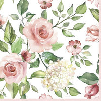 Салфетки за декупаж Watercolour Roses with Hydrangea - 1брой — изображение 1