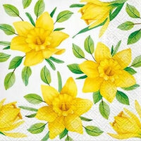 Салфетки за декупаж Yellow Daffodils - 1 бр. — изображение 1