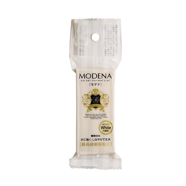 Самовтвърдяваща се глина за моделиране Modena Padico 60g - бяла — изображение 1