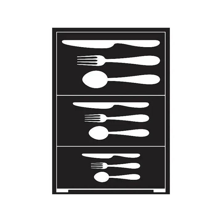 Самозалепващ се шаблон Cutlery A5 — изображение 1