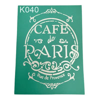 Самозалепващ шаблон Cafe de Paris 20 x 15 cm — изображение 1