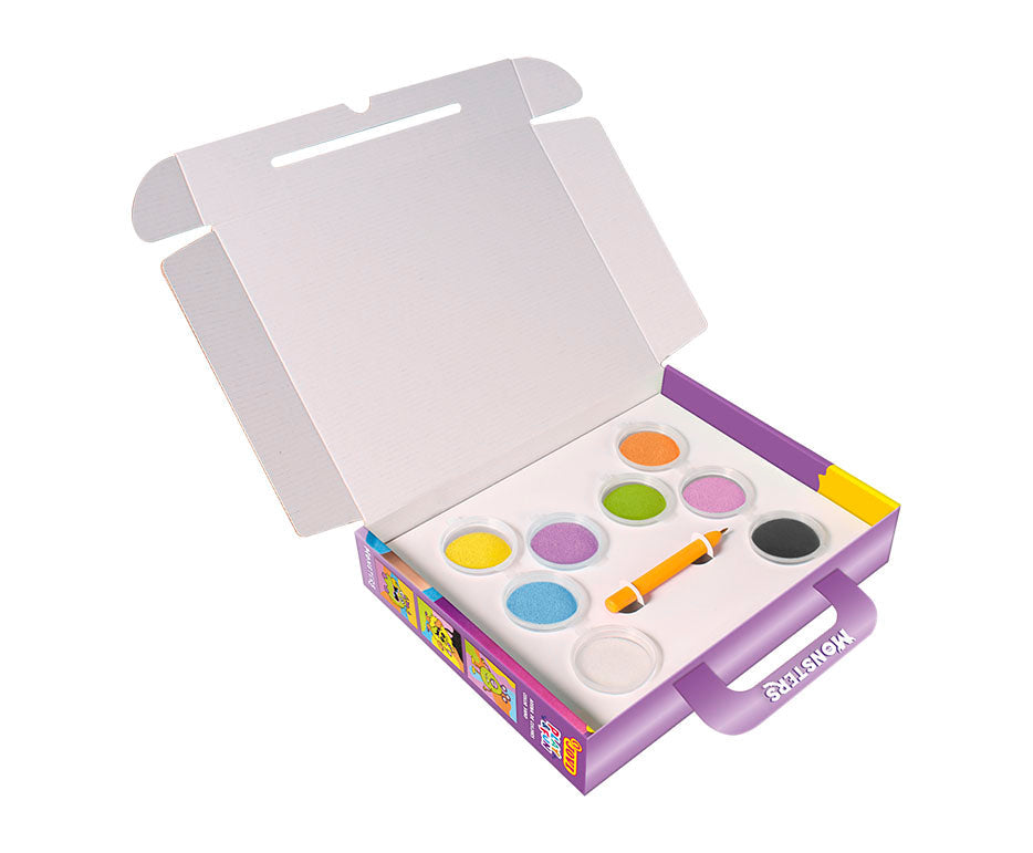 Sand Painting Set JOVI Play&Fun Monsters - 12 pcs