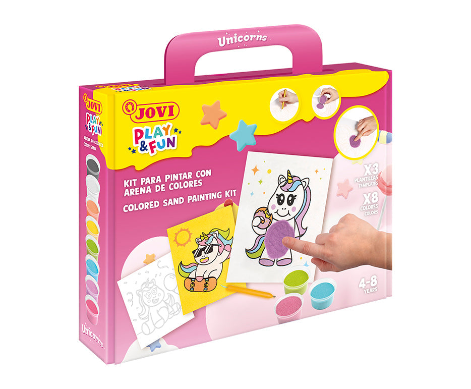 Sand Painting Set JOVI Play&Fun Unicorns - 12 pcs
