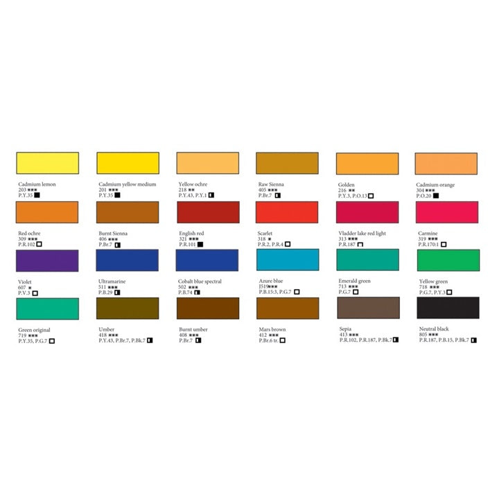 Санкт Петербург 24x2,5ml комплект акварелни бои — изображение 3