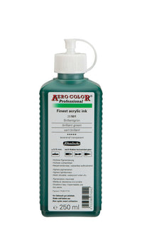 Schmincke AERO COLOR Professional Acrylic Ink 250 ml – 501 Brilliant Green