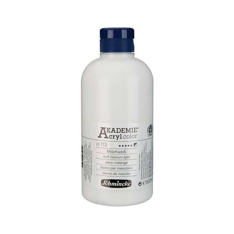 Schmincke AKADEMIE Acryl color Acrylic Paint 500 ml – 113 Buff titanium light