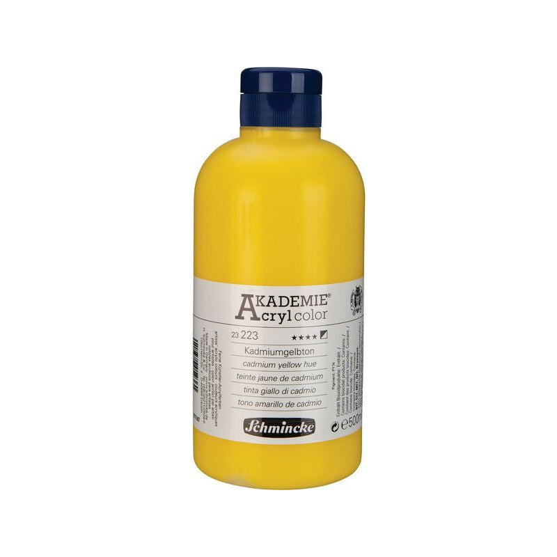 Schmincke AKADEMIE Acryl color Acrylic Paint 500 ml – 223 Cadmium yellow hue