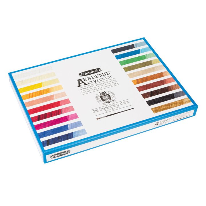 Schmincke AKADEMIE Acrylic Paint Set in Tubes, 20 x 40 ml, image 2
