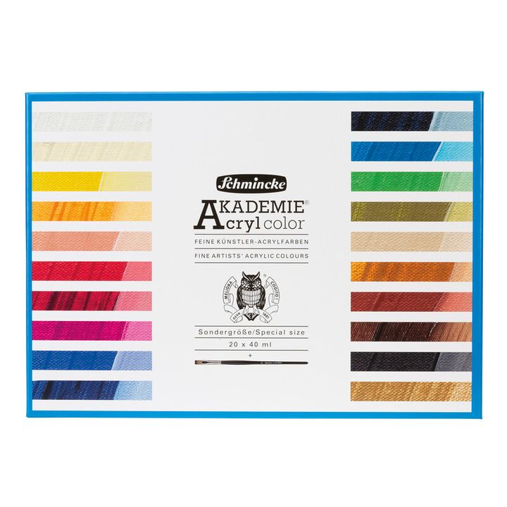 Schmincke AKADEMIE Acrylic Paint Set in Tubes, 20 x 40 ml, image 1
