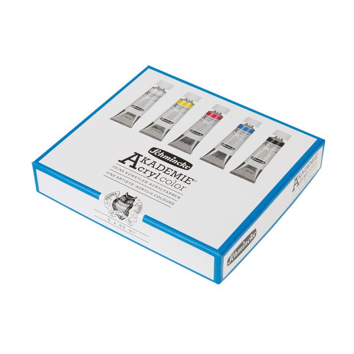 Schmincke AKADEMIE Acrylic Paint Set in Tubes, 5 x 60 ml — image 1