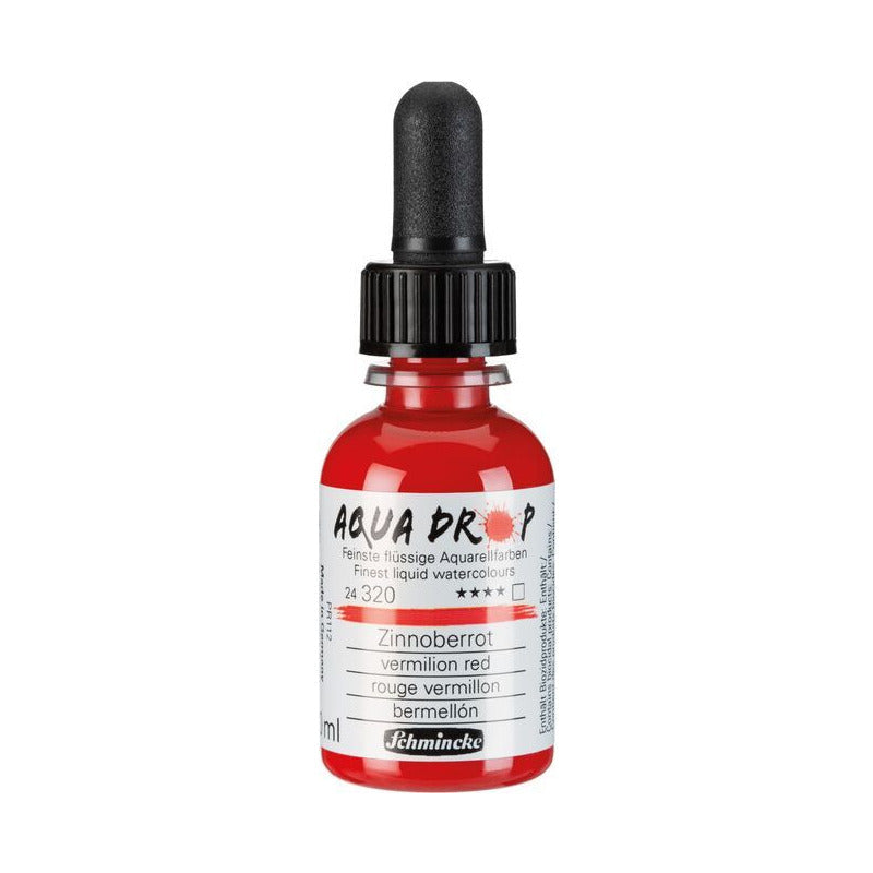 Schmincke AQUA DROP Liquid Watercolor 30 ml – 320 Vermilion red