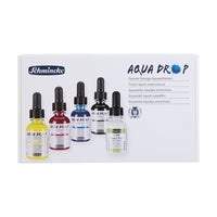 Schmincke AQUA DROP Liquid Watercolor Set - 5 x 30 ml (Primary Colors) + Opaque White