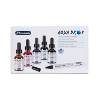 Schmincke AQUA DROP Watercolors, Set of 5 x 30 ml + Brush Pen