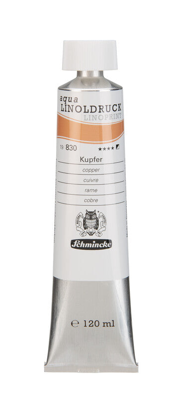 Schmincke aqua-LINOPRINT Linocut Paints 120 ml – 830 Copper