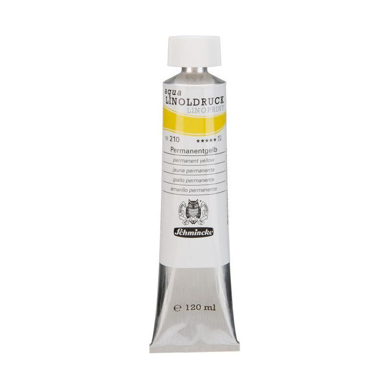 Schmincke aqua-LINOPRINT Linoprint Color 120 ml – 210 Permanent Yellow