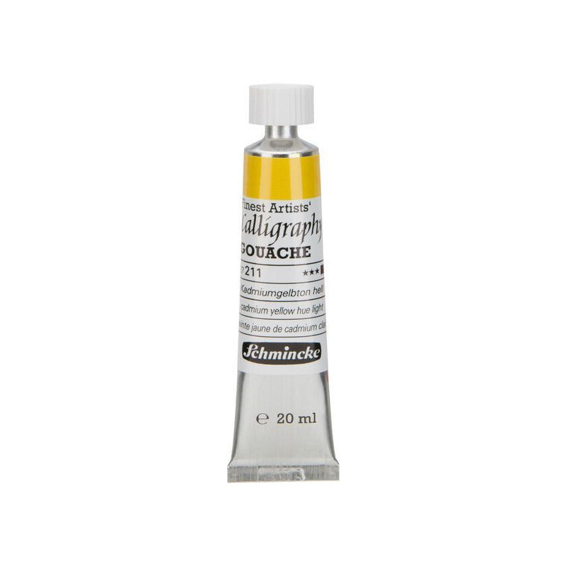 Schmincke Calligraphy Gouache, 20 ml – 211 cadmium yellow light (imit.)