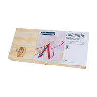 Schmincke Calligraphy Gouache Set in Wooden Box 12 x 20 ml