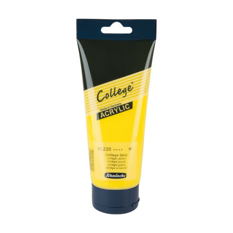 Schmincke College Acrylic Paint 200 ml – 220 College Yellow