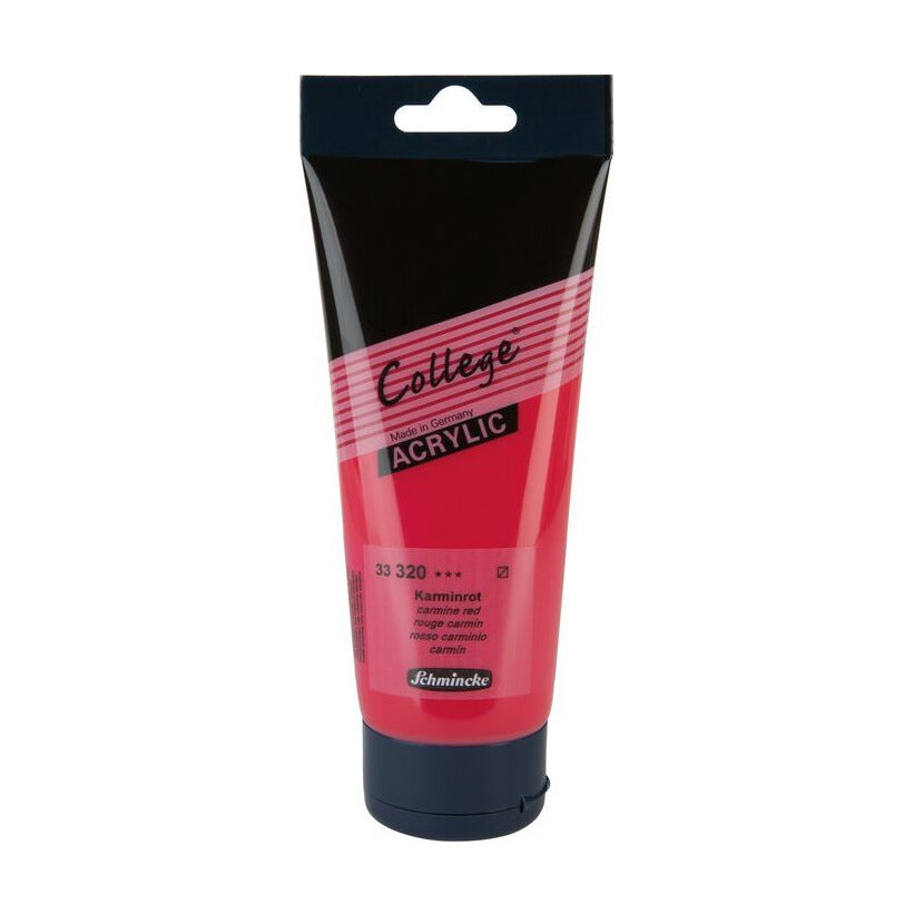 Schmincke College Acrylic Paint 200 ml – 320 Carmine Red