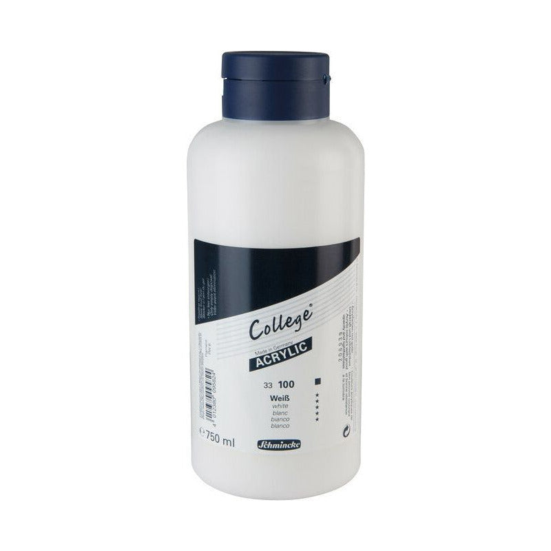 Schmincke College Acrylic Paint 750 ml – 100 White