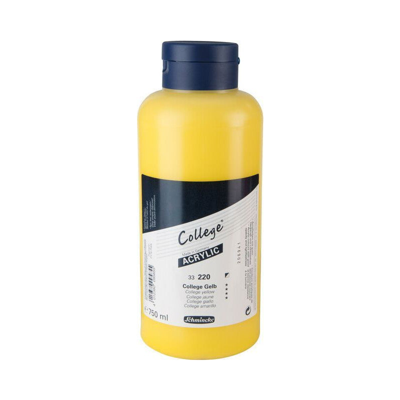 Schmincke College Acrylic Paint 750 ml – 220 College Yellow