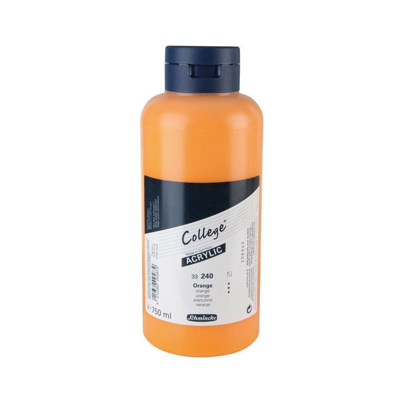 Schmincke College Acrylic Paint 750 ml – 240 Orange