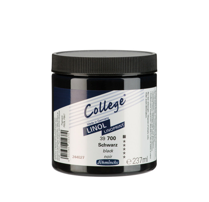 Schmincke College Linol Linocut Ink 237 ml – 700 Black