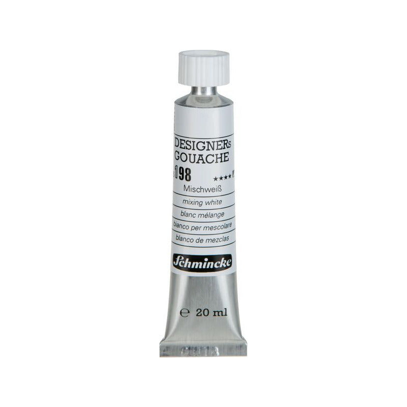 Schmincke Designers Gouache Paint 20 ml – 198 Mixing white
