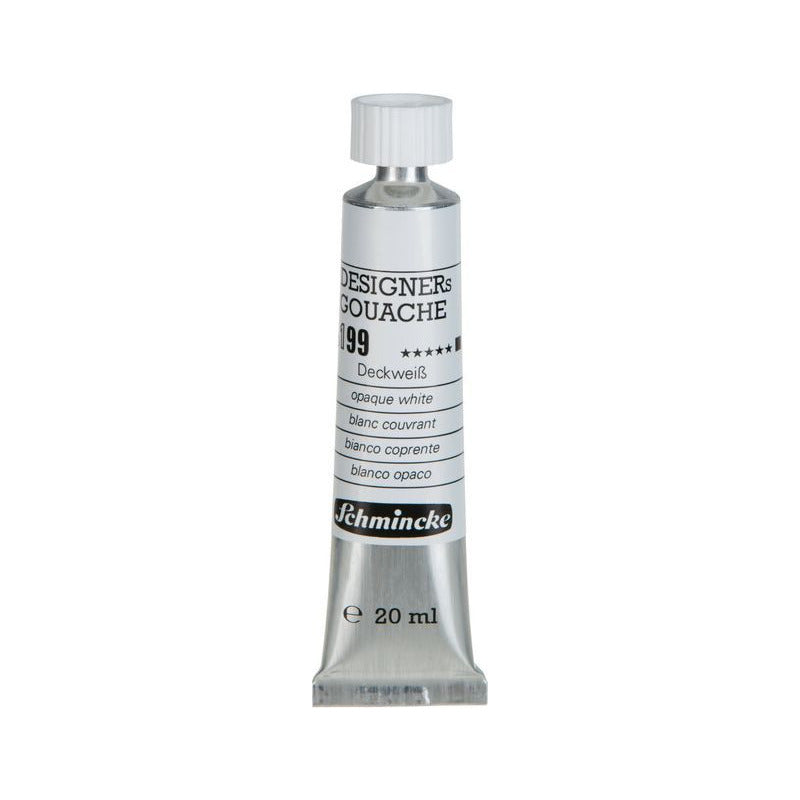 Schmincke Designers Gouache Paint 20 ml – 199 Opaque white