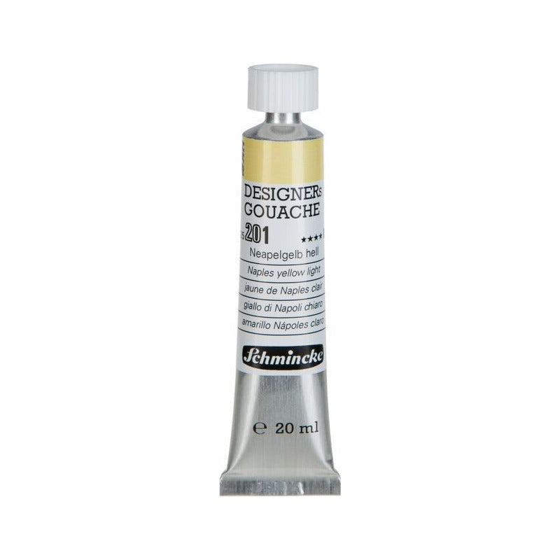 Schmincke Designers Gouache Paint 20 ml – 201 Naples yellow light