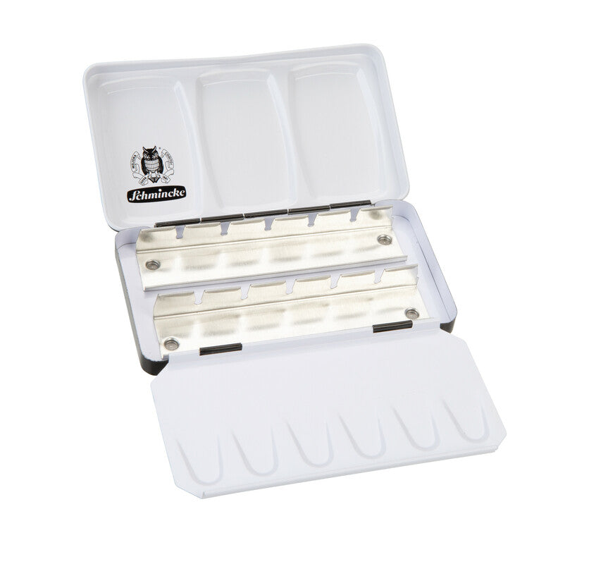 Schmincke Empty Metal Watercolor Box for 12 Half Pans