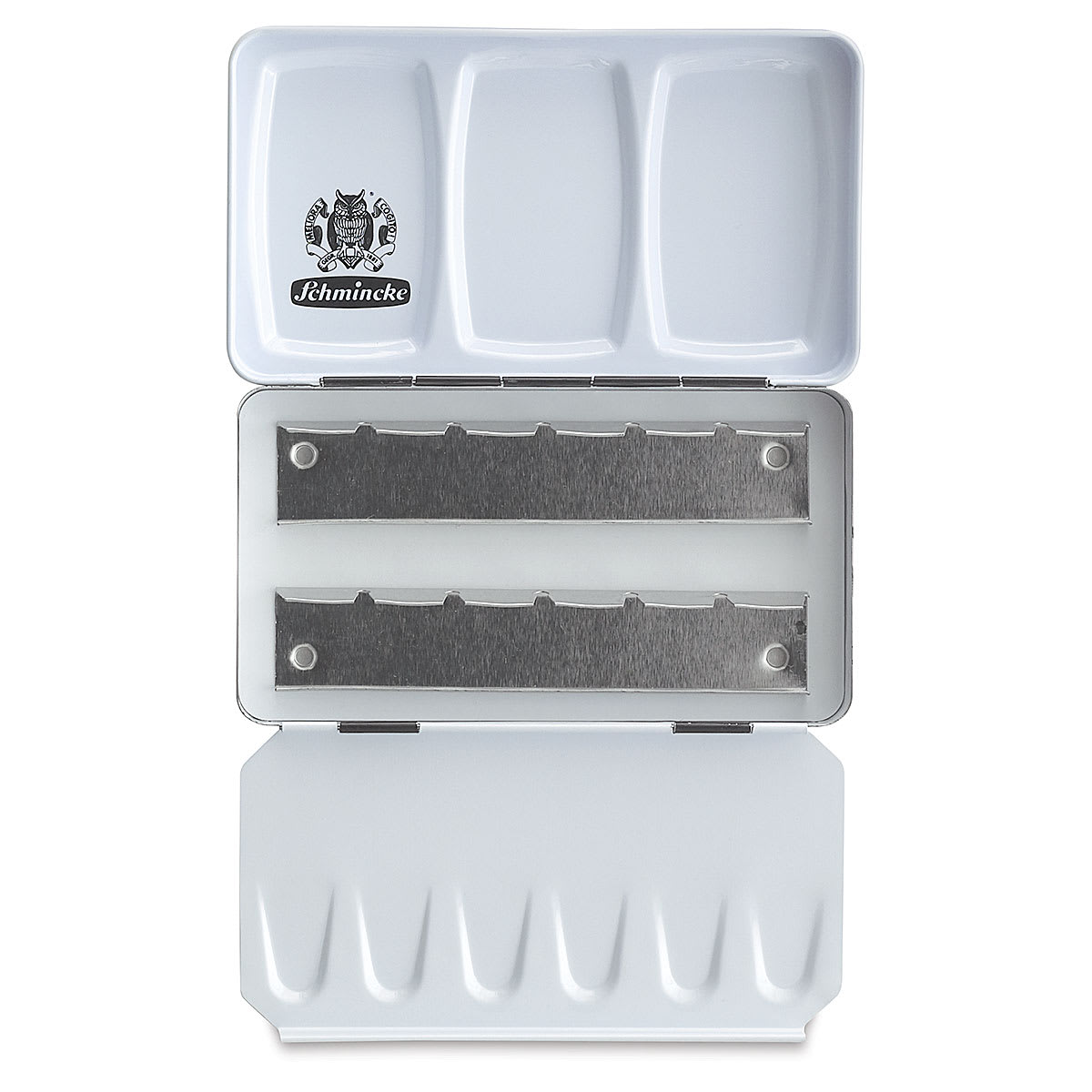 Schmincke Empty Metal Watercolor Box for 12 Half Pans