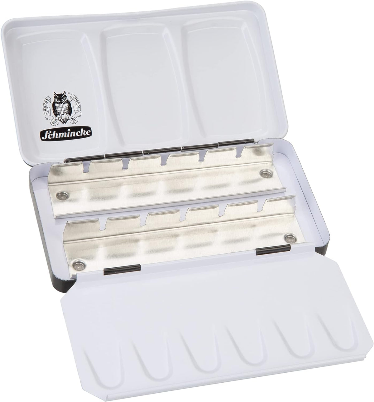Schmincke Empty Metal Watercolor Box for 12 Half Pans