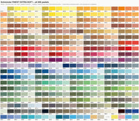 Schmincke FINEST EXTRA-SOFT Series 1 Soft Pastel – color chart – all 400 shades