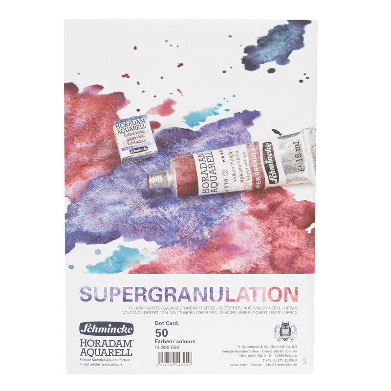 Schmincke HORADAM Aquarell Super Granulation Dot Card, 50 Colors