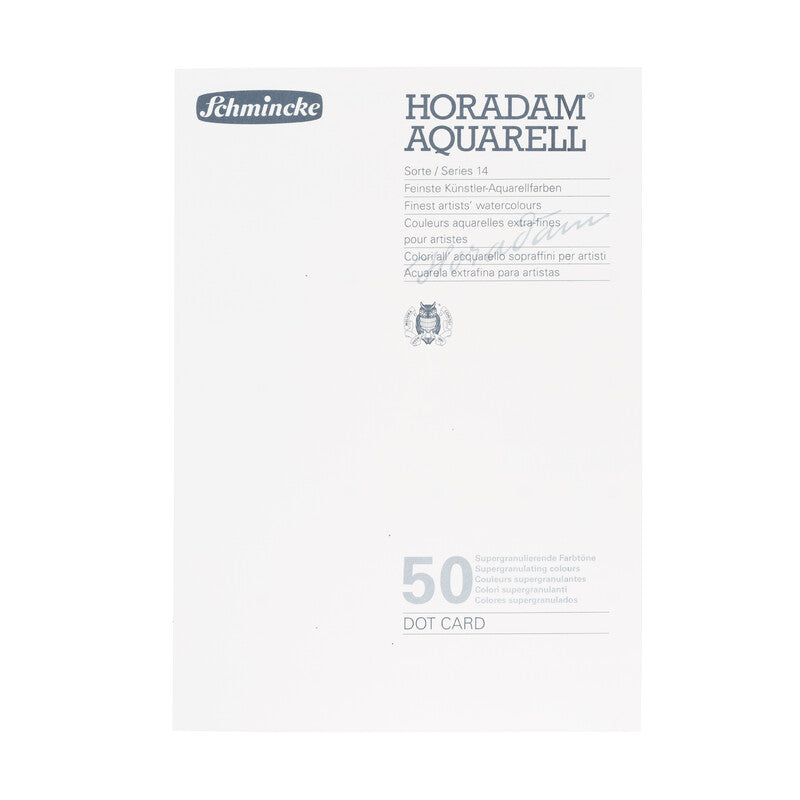 Schmincke HORADAM Aquarell Super Granulation Dot Card, 50 Colors