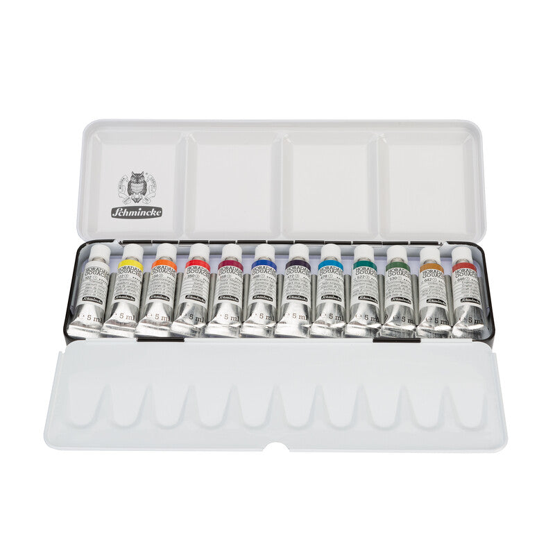 Schmincke HORADAM Gouache set 12 x 5 ml in metal box