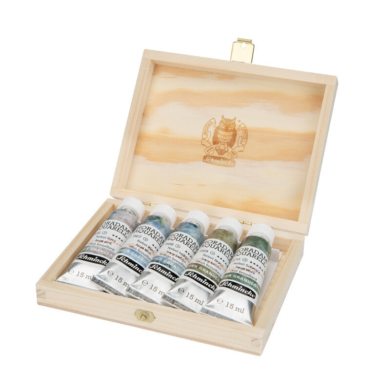 Schmincke HORADAM Super Granulation Watercolor Set Haze, 5 x 15 ml
